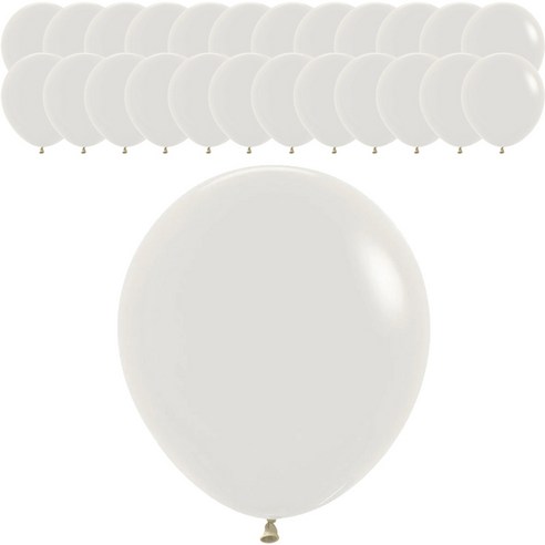 셈퍼텍스 풍선 45cm, 파스텔더스크 크림, 25개