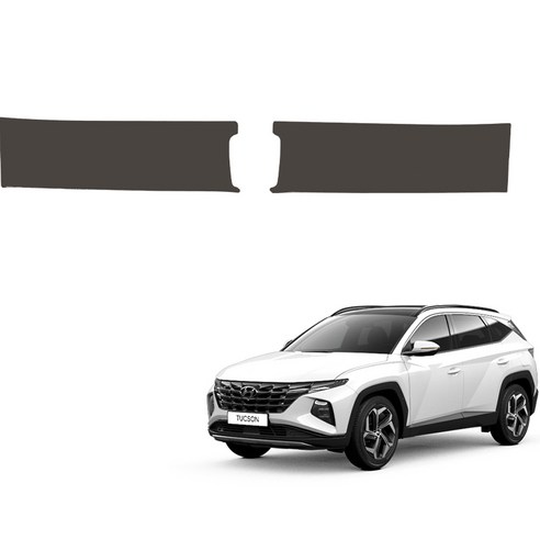 메이튼 스크래치 가죽 트렁크스텝 커버 가솔린 / 디젤 SC, 현대 투싼 NX4, 다크브라운(C542-2)