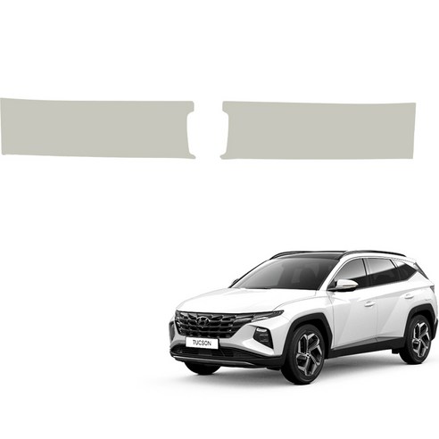 메이튼 스크래치 가죽 트렁크스텝 커버 하이브리드 SC, 현대 투싼 NX4, 웜그레이(M186-7J)