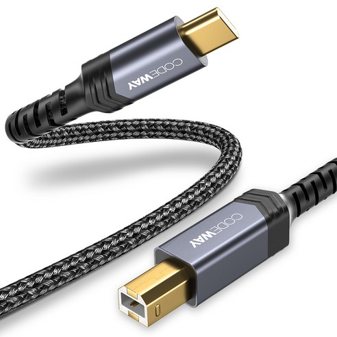 코드웨이 USB C타입 to B 프린터 케이블, 1.5m 길이, 1개 코드웨이 USB C타입 to B 프린터 케이블, 1.5m 길이, 1개