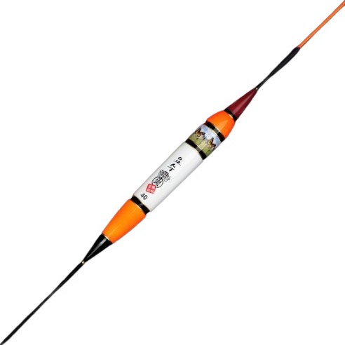이화스포츠 요수 나비야 한라산S 오렌지 큰별 2점등 낚시찌 40cm, 녹색, 1개