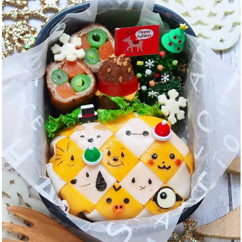 크리스마스 디저트를 빛내는 마법, 이홈베이킹 모자픽 4종 세트