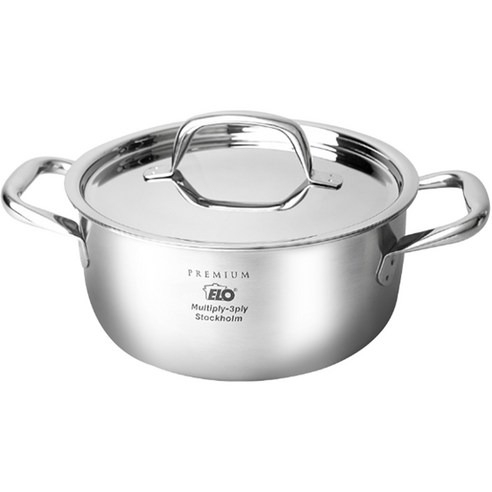 ELO 인덕션 스톡홀름 통3중 양수냄비 20cm, 지름 20cm x 높이 11cm