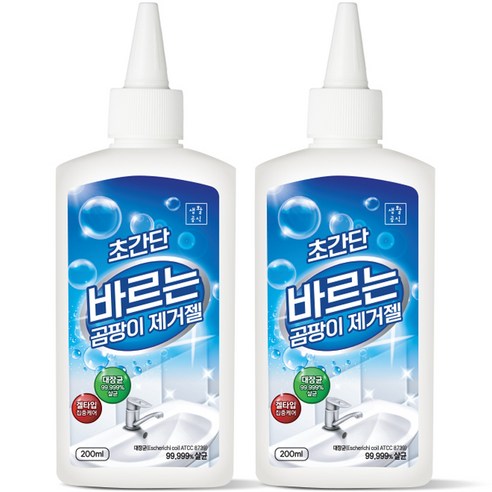 생활공식 초간단 바르는 곰팡이 제거젤, 200ml, 2개