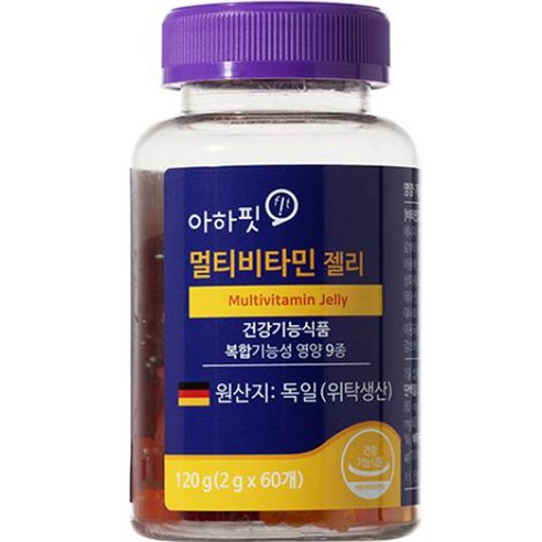 아하핏 정몰 멀티비타민 젤리 120g, 60정, 1개