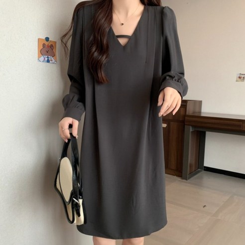 秋季洋裝 女裝 基本款洋裝 正式洋裝 工作裝 約會裝 大尺碼洋裝 春季 秋季 跨季節