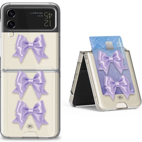 Galaxy Z Flip 4 Z Flip 4 保護套 手機保護套 手機保護套 透明保護套 卡套 口袋保護套 1 張卡