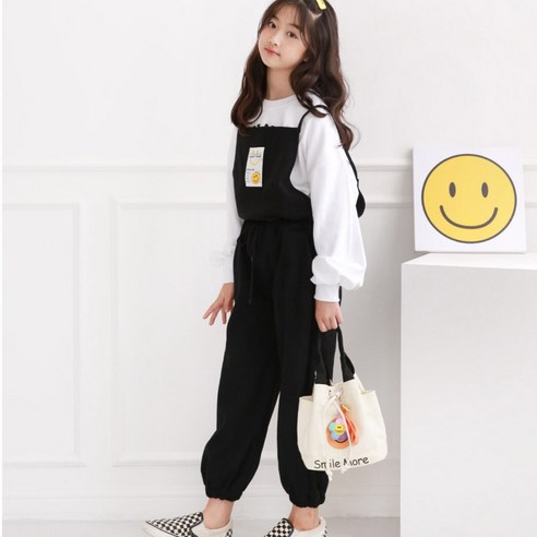 國中 時尚 女孩 服裝 上下衣服 褲子 套裝 女孩 女孩 國中