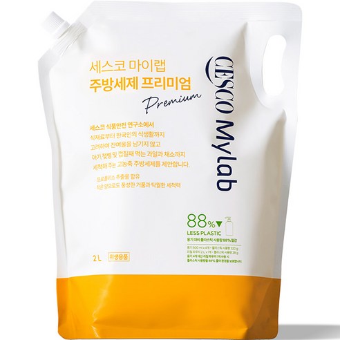 세스코마이랩 프리미엄 주방세제 리필, 2L, 1개