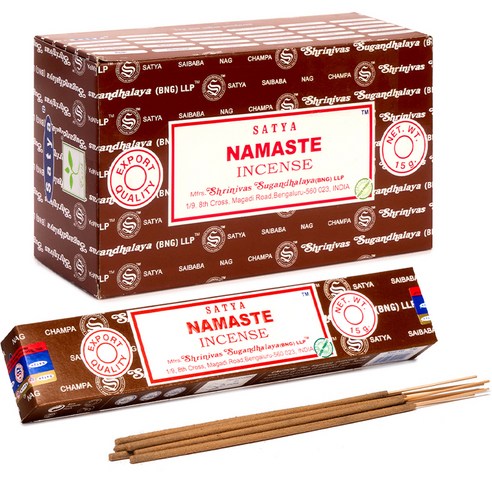 사티아 스틱 인센스 15g x 12p, 나마스테