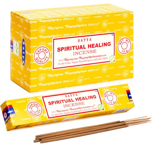 사티아 스틱 인센스 15g x 12p, 스피리츄얼 힐링