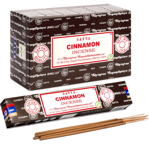 사티아 스틱 인센스 15g x 12p, 시나몬