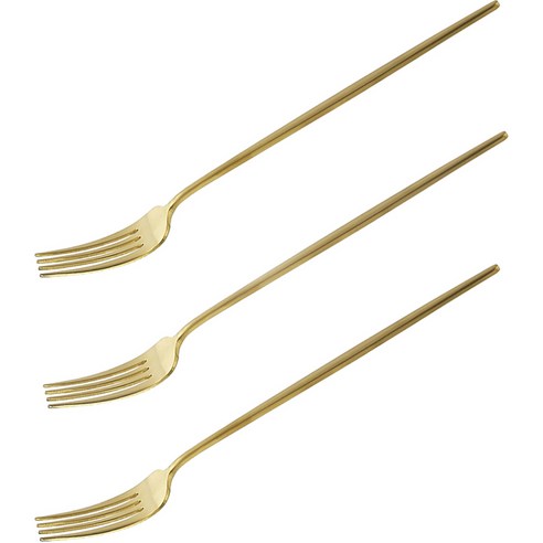 테이블아트 국산 아벨라 무광골드 디너포크, gold, 3개