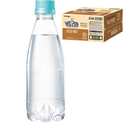 빅토리아 무라벨 파인애플 탄산음료, 350ml, 20개