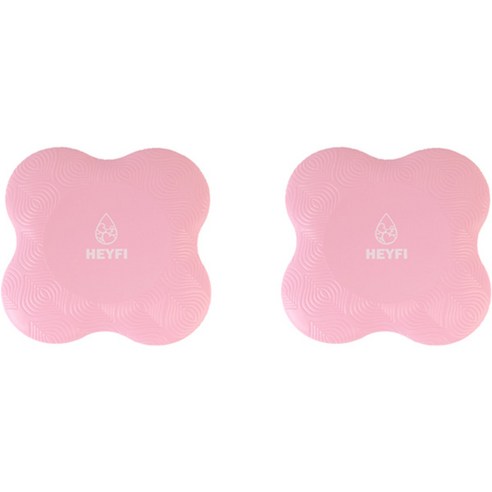 헤이피 요가 패드 2개 세트, 손목과 무릎을 보호하는 부상 방지 제품, 롤리핑크 요가무릎