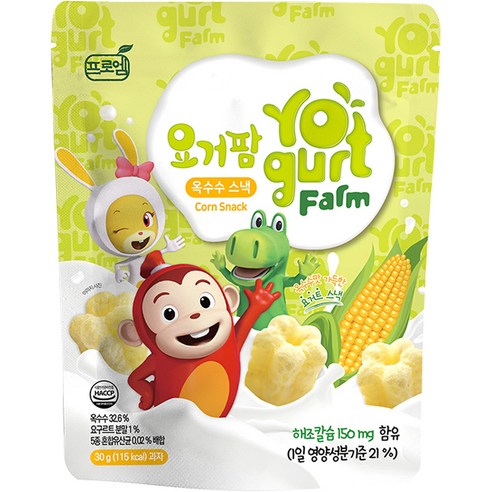 프로엠 코코몽 요거팜 옥수수 스낵, 30g, 1개