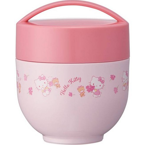 산리오 반찬용기 + 스텐 보온용기 일체형 세트 540ml LDNC6AG, 헬로키티, 1개