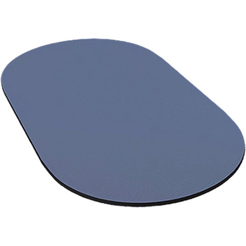 생활더봄 미끄럼방지 빨아쓰는 규조토 타원형 발매트, 다크그린(타원형), 1개