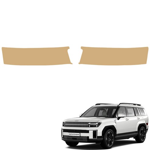 메이튼 순정 컬러 가죽 트렁크스텝 스크래치 커버, 디 올 뉴 싼타페 MX5, 새들 브라운 M186-8J