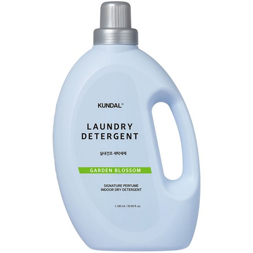 쿤달 퍼퓸 초고농축 실내건조 세탁세제 본품 가든블라썸향, 1180ml, 1개
