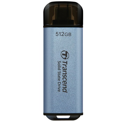 트랜센드 초소형 USB-C 외장 SSD ESD300, 512GB, 스카이 블루