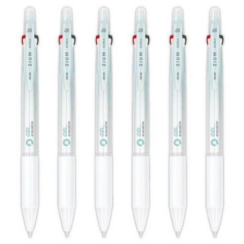 자바펜 지움3겔 지워지는 볼펜 0.5mm, 6개, 민트