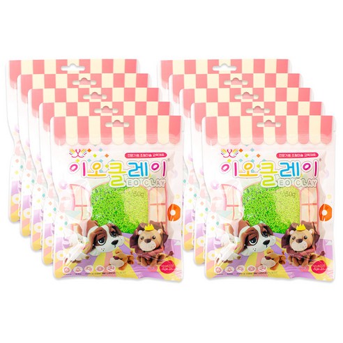 이오 유아용 폼클레이 10p, 연두, 50g