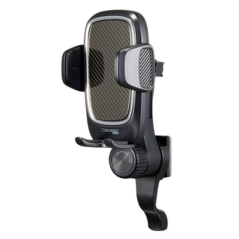 카멜레온360 차량용 뉴 원터치 송풍구 핸드폰 거치대, 1개, 블랙