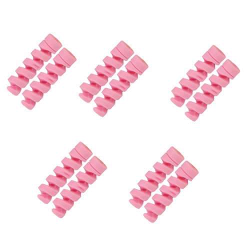 다름이야 케이블 보호 슬리브, 핑크, 10개