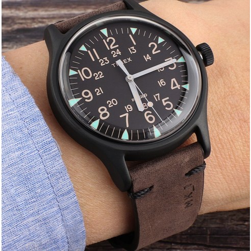 Tw2r96900 Timex 男士皮革錶帶手錶TW2R96900 手錶| 酷澎