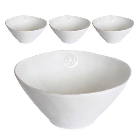 코스타노바 노바 샐러드볼 26cm, 화이트, 4개