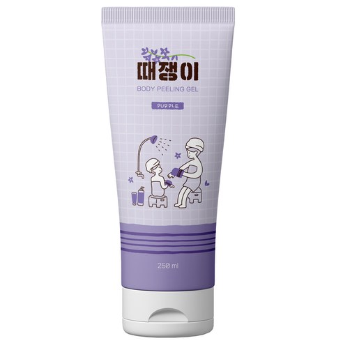 때쟁이 바디 필링젤 바디스크럽 퍼플 라벤더향, 250ml, 1개