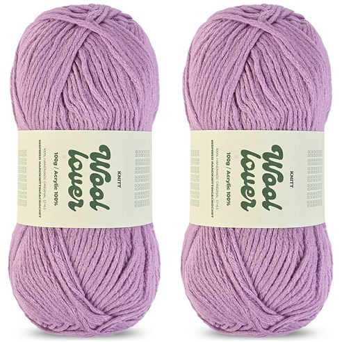 니뜨 울러버 뜨개실 100g, 35라벤더, 2개