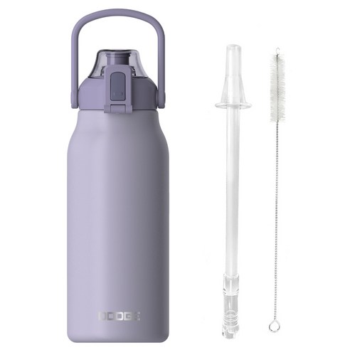 블랙스미스 닷지 대용량 빨대 보온보냉 텀블러 1.7L + 빨대 세척솔 세트, 퍼플(텀블러), 1세트