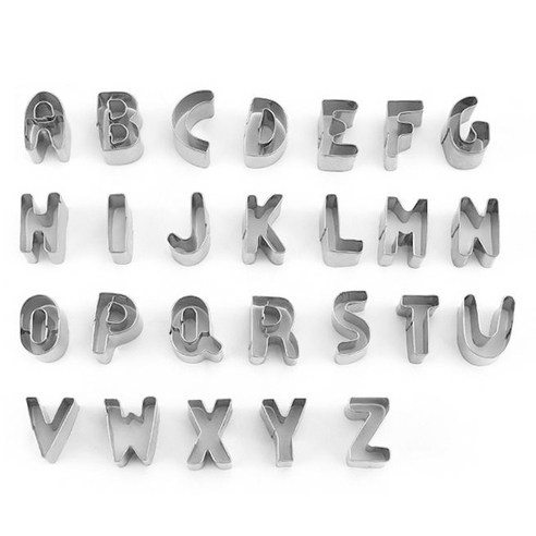 큐트미 영문 쿠키햄커터 26p + 케이스 세트 MP359, 1세트