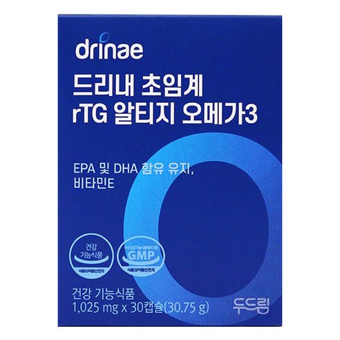 드리내 초임계 rTG 알티지 오메가3 30.75g, 1개
