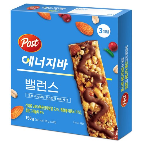 포스트 에너지바 밸런스 3p, 150g, 1개