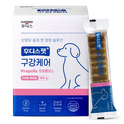 일동후디스 반려동물 후디스펫 구강케어 프로폴리스 160g, 비프맛, 1개, 치석제거