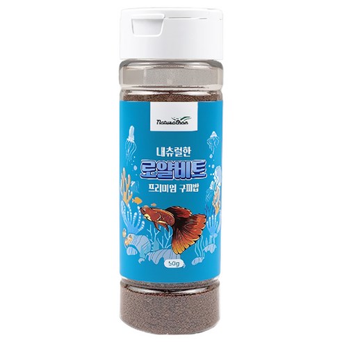 내츄럴한 로얄비트 프리미엄 구피 사료, 50g, 1개