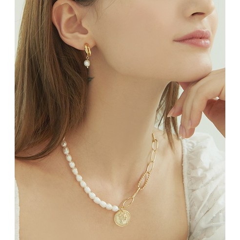 ☆ENGBROX☆ kelly coin necklace EBNL20039 kelly coin necklace - ENGBROX | 60% - Asian Fashion Online Store