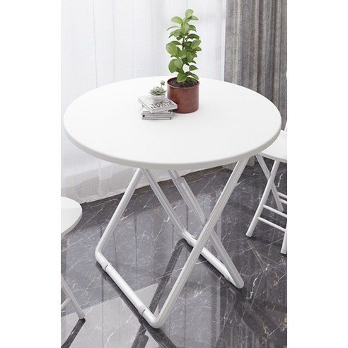 좁은 공간, 넓은 행복! 접이식 원형 테이블로 나만의 아늑한 홈카페를!