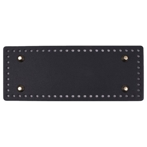 징가방바닥 사각라운드 23 x 9 cm, 블랙, 1개