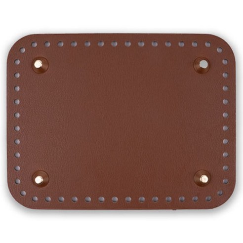 징가방바닥 사각라운드 17 x 13 cm, 브라운, 1개