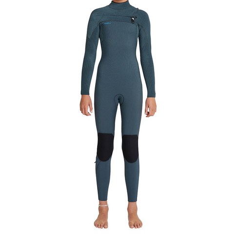 오닐 여성용 하이퍼프레이크 체스트집 풀 웻슈트 3/2mm 5350GOA, A00 BLACK, BLACK