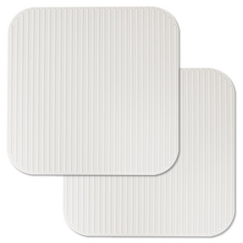 달팽이리빙 퀴진드마망 도톰한 인덕션 보호매트 25cm 사각, 크림화이트, 2개