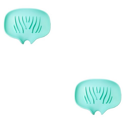 다해유 다이닝 물이고이지 않아 깔끔히 사용하능한 비누보관 상자, 민트, 2개