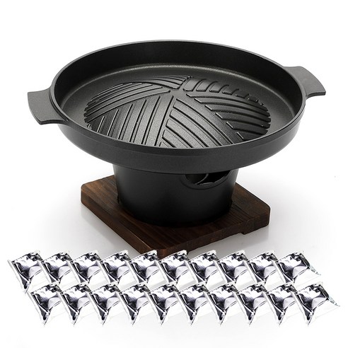 뉴비아 미니화로 싱글 17cm NEWVIA-MB1000 + 에탄올고체연료 30g x 20p 세트, 17 x 17x 2cm, 1세트