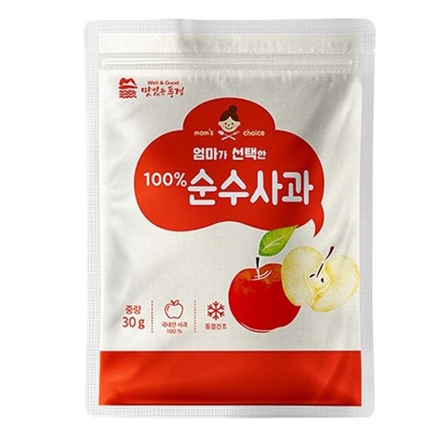 맛있는풍경 엄마가 선택한 순수사과, 1개, 30g