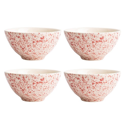 보아비스타 스플레터 밥공기 12.5cm, 핑크, 4개