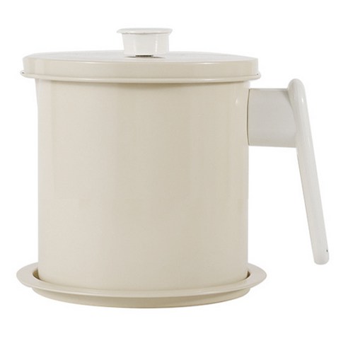 아메리칸로드 파스텔 음식물 쓰레기통 1.4L RK1835, 크림화이트